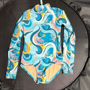 Mott50 Kids Swim One Piece - Blue, Pink, and Yellow